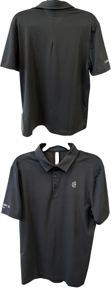 Century 21 Masters Men’s Evolution Short Sleeve Polo – Black