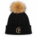 C21 Winter Black Pom-Pom Beanie