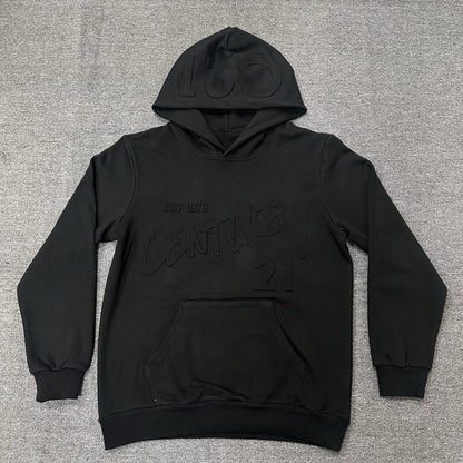 Century 21 Embossed Logo Hoodie – Sleek, Subtle & Stylish