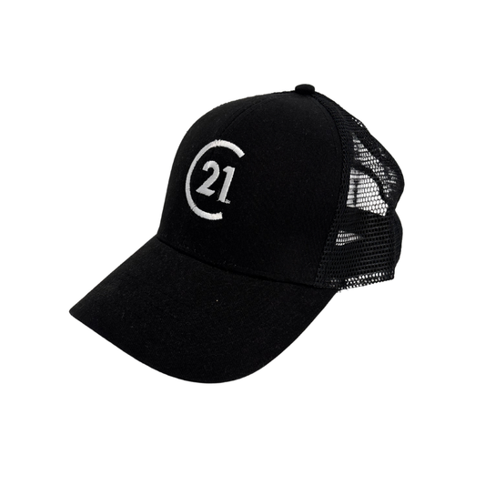 Century 21 White Logo Velcro Hat