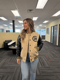 PRE-ORDER | Century 21 Women's Gold & Black Letterman Jacket