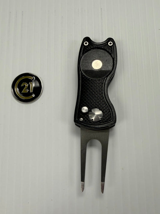 Century 21 Magnetic Divot Repair Tool with Ball Marker