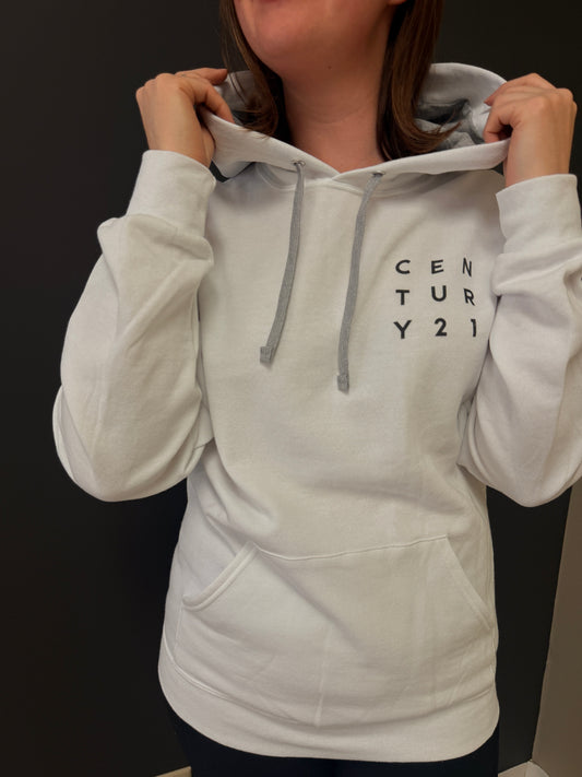 Century 21 White Unisex Sweater