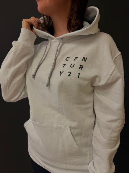 Century 21 White Unisex Sweater