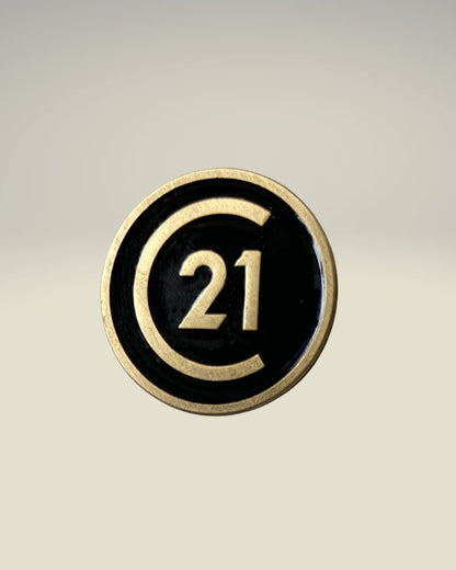 Century 21 Black Lapel Pin – Timeless Elegance for Every Professional