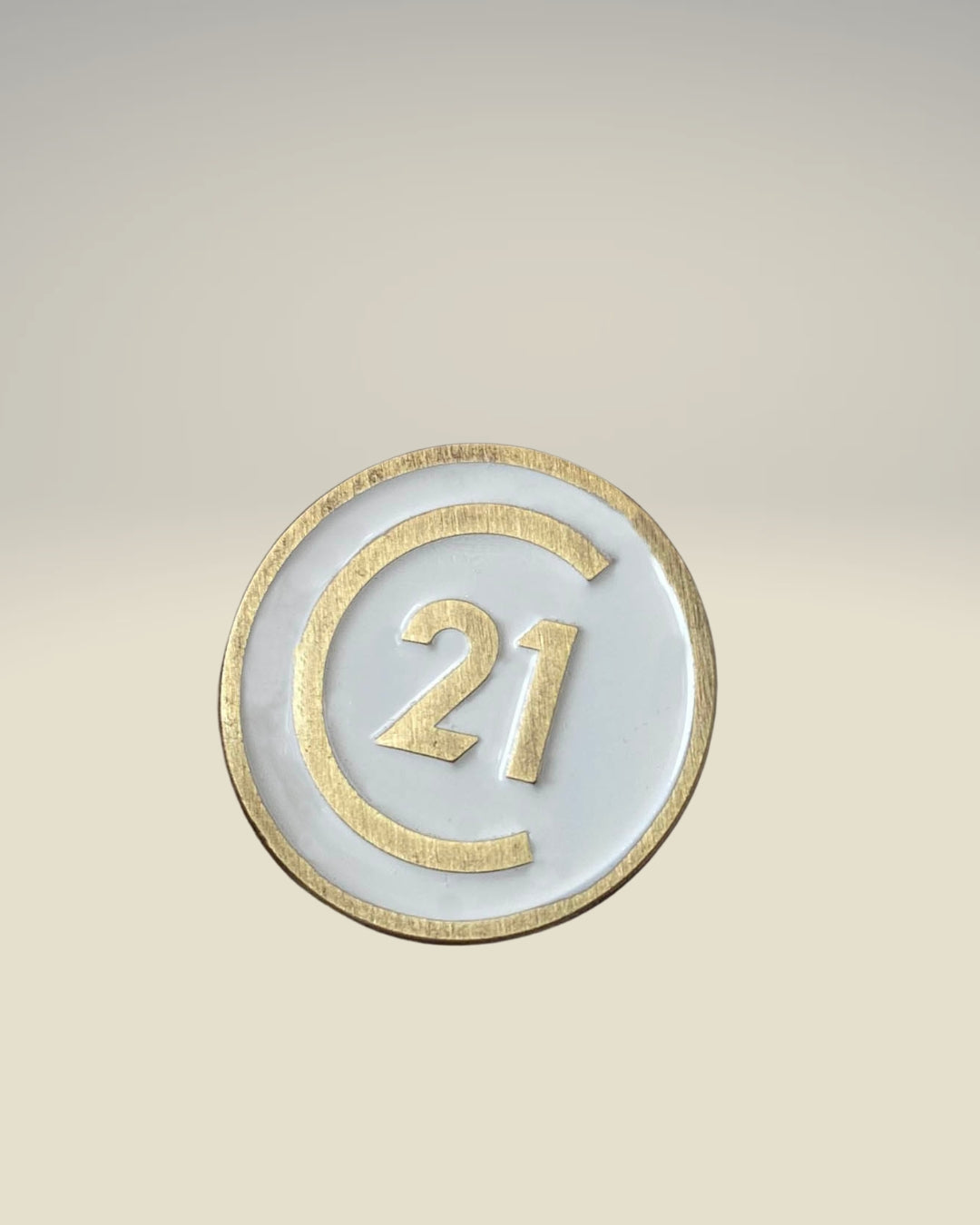 Century 21 White Lapel Pin – Timeless Elegance for Every Professional