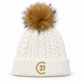 C21 Winter Beige Pom-Pom Beanie