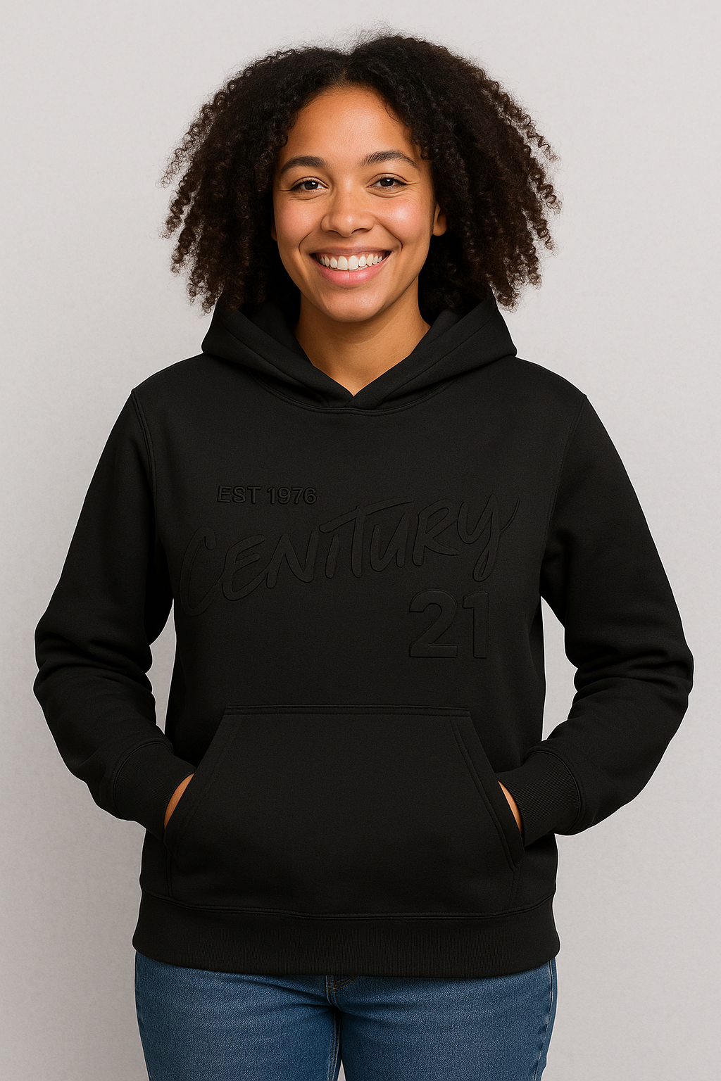 Century 21 Embossed Logo Hoodie